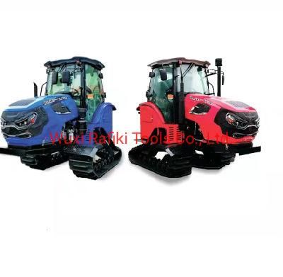 Farm Machine Tractor 110 HP Crawler Tractor with Rotary Cultivator and Beater