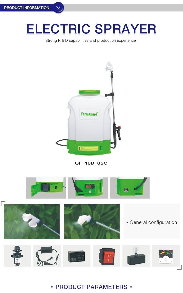 Taizhou Guangfeng Factory Made Battery Electric Agricultural Sprayer, Pulverizador (GF-16D-05C)