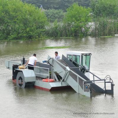 Full Automatic Aquatic Plant Harvester Mowing Boat