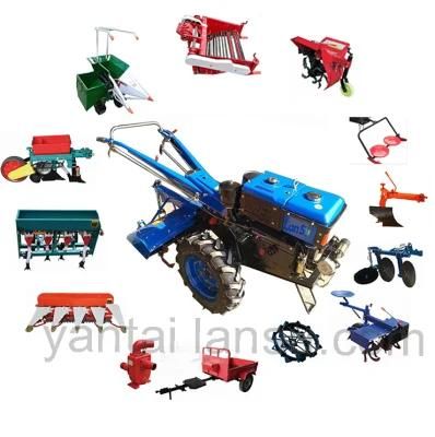 China Micro Hand Tractor Hot Sale Good Quality 10HP 12HP 18HP 20HP Two Wheel Walking Tractor