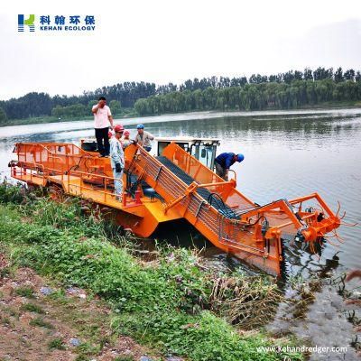 Automatic Water Lotus Weed Reed Harvesting Machine Hyacinth Harvester