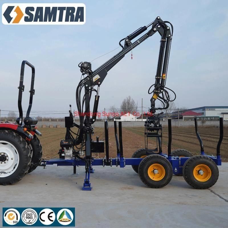 Forestry Machinery Tractor Trailer Log Loader Trailer