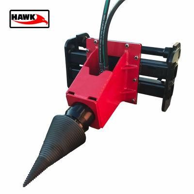 Wood Splitter Screw Cone Log Splitter for Excavator