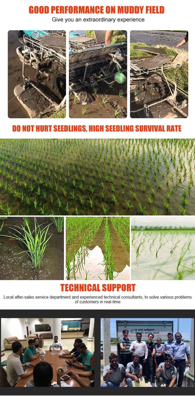 Kubota Similar 4 Row Paddy Field Use High Efficiency Rice Transplanter Machine
