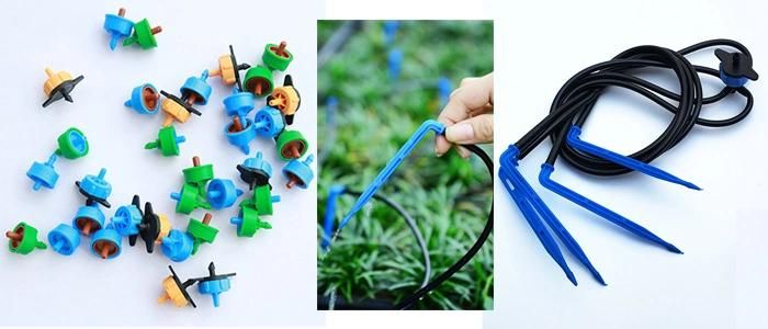 Drip Irrigation Bent Arrow Dripper with Tube and PC Dripper for Garden DIY Kits