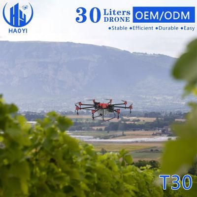 30kg Payload Energy Saving Electric Agricultural Flying Sprayer Drone