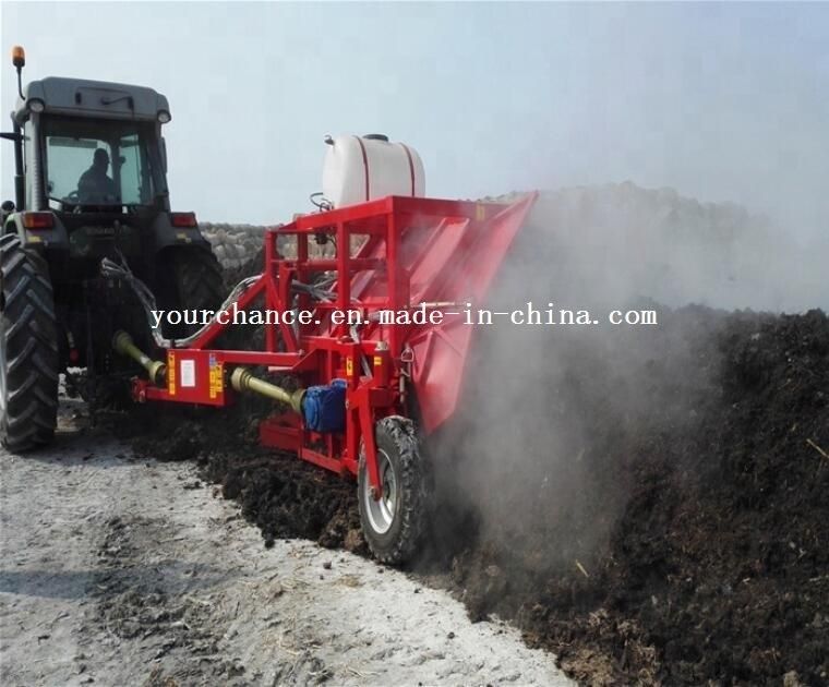 Factory Manufacture Sell Agricultural Machine Zfq350 120-180HP Tractor Behind Trail Wheel Type Manure Compost Windrow Turner Made in China