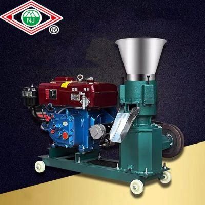 Small Poultry Feed Equipment Animal Feed Processing Machine Mini Rabbit Sheep Chicken Feed Pellets Making Machine with Diesel Engine