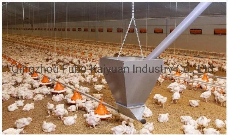 Automatic Broiler Cage Feeding Equipment for Chicken House Raising Machinery