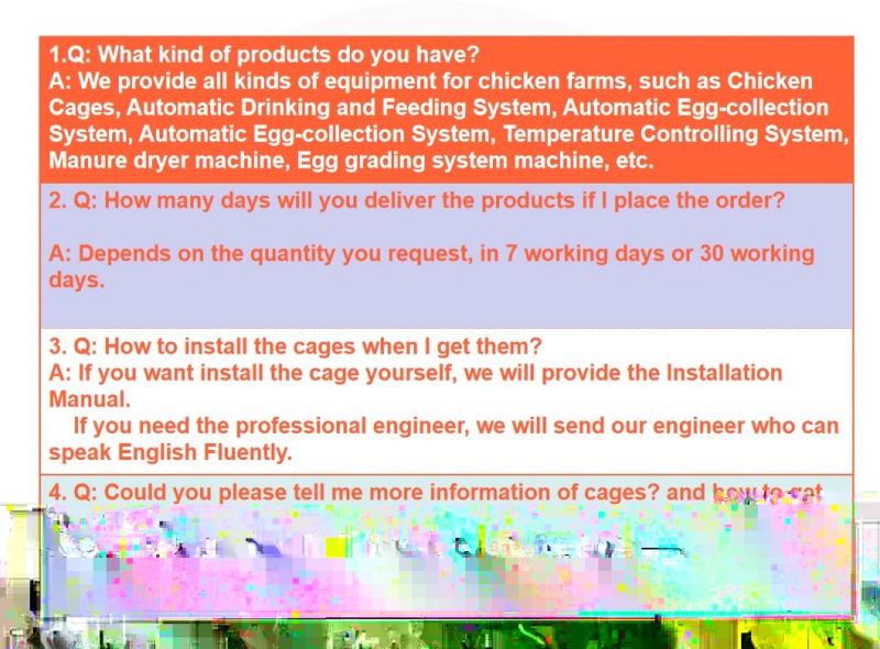 Poultry Equipment supplier and Poutlry Chicken Cage for Salse with Good Price.