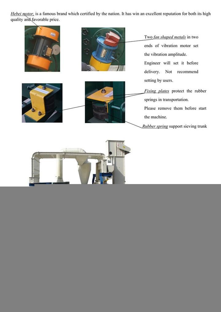 Grain Seed Cocoa Rice Processing Cleaner Destoenr Cleaning Machine