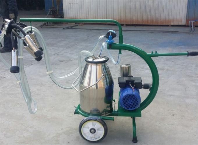 Portable Vacuum Cow Milking Machine for Two Cows