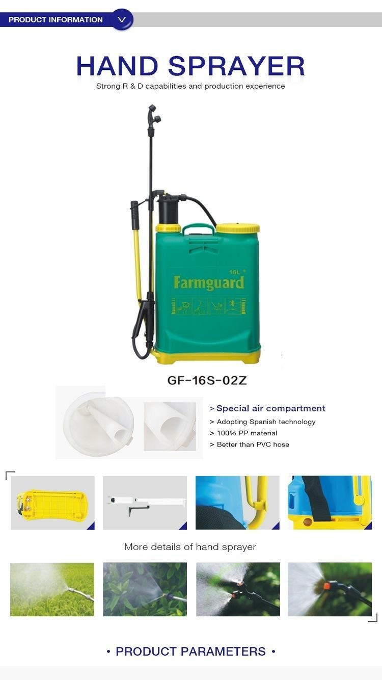 Customized Hot Sale Agricultural Knapsack Manual Sprayer Pesticide Handle Control Backpack Stainless Steel Hand Pump Sprayers