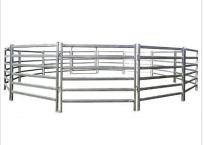 High Quality Square Post 6 Rails Portable Cattle Bar Rail Panels