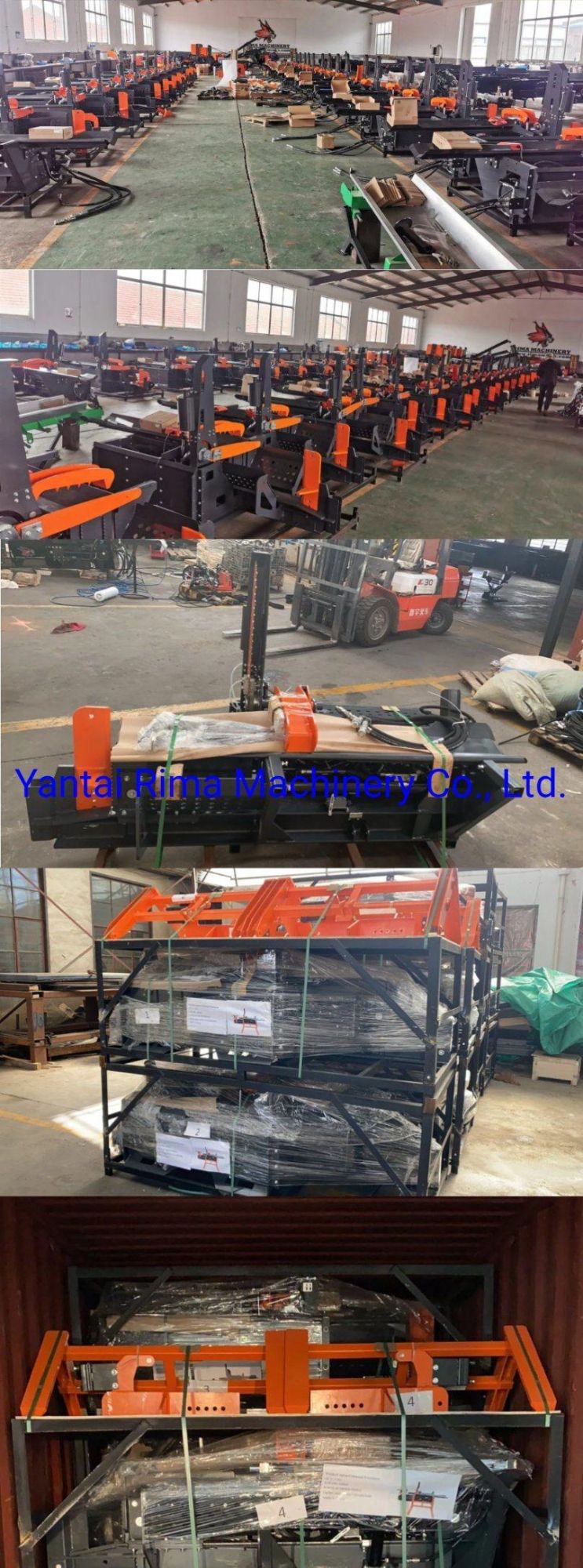 Skid Steer Attachment Wood Splitter Wood Processing Machinery Firewood Processor