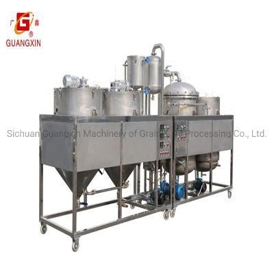 G1.5 ~ 3tpd Small Scale Sunflower Peanut Palm Edible Oil Refining Machinery