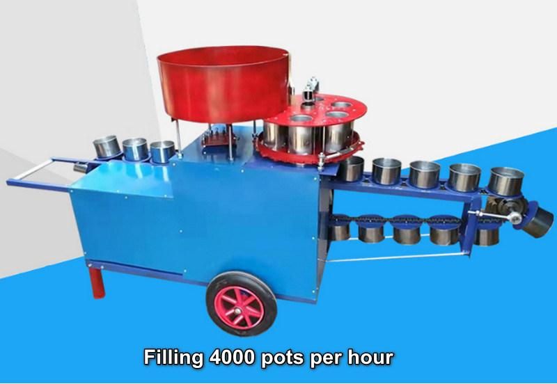 Non-Woven Soil Loading Machine Is Mainly Used for Vegetable Flower Seedling Stage of High Frequency High Efficiency High Yield