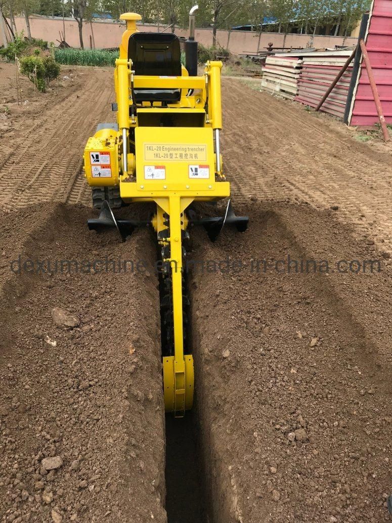 200mm Wide Chain 1kl-20 Tractor Trencher/ Excavator