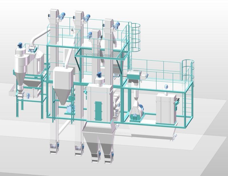 China Best Selling Raw Material Aqua Feed Production Line