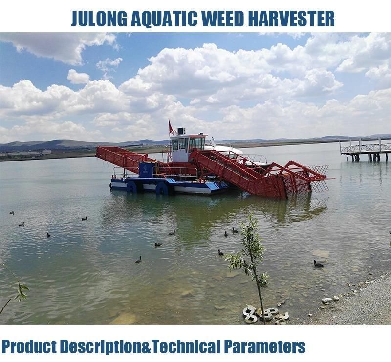 Water Surface Garbage Salvage Vessel Aquatic Weed Harvester for Sale