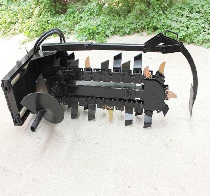 Professional Pipe Ditching Machine Tractor Mounted Chain Trencher for Agricultural