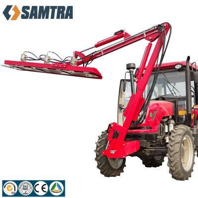 Samtra Tractor Hedge Bush Cutter Hydraulic Tree Trimmer for Sale