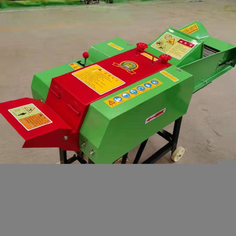 Agricultural Electric Fodder Silage Grinder Farm Portable Diesel Animal Feed Making Grass Straw Cutting Big Chaff Cutter Machine