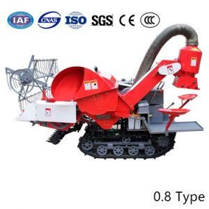 Agriculture Full-Feeding Crawler Mini Combine Wheat Paddy Rice Power Reaper