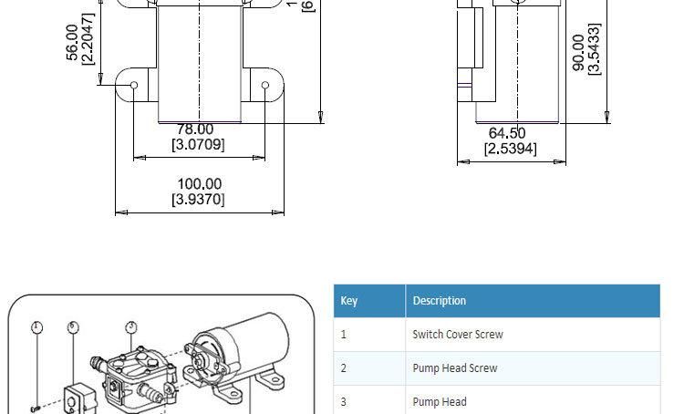 DC Jabsco Flojet Diaphragm Pump