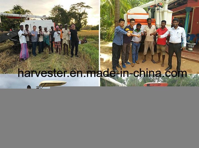 Kubota Similar Rice Harvester Rubber Track Machine in Thailand