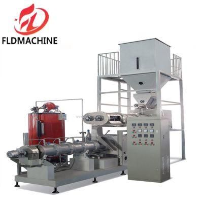 Double Screw Equipment Basing Fresh Water Floating Fish Feed Extrusion Production Plant
