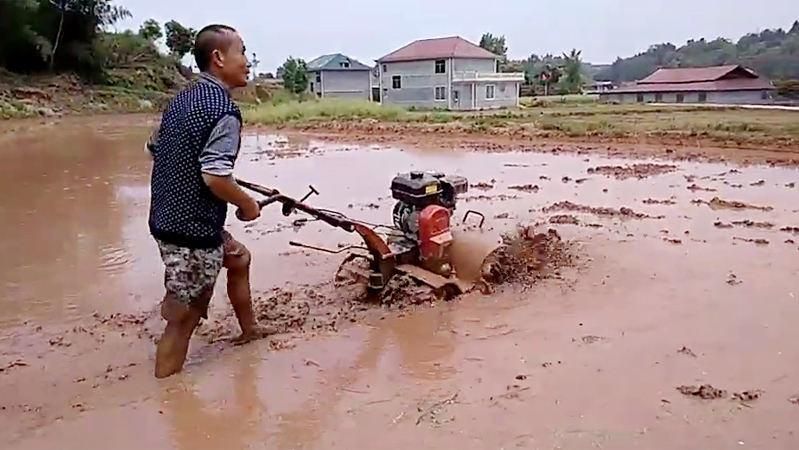 Factory Price Farming Machine Four Wheels Rotary Tiller