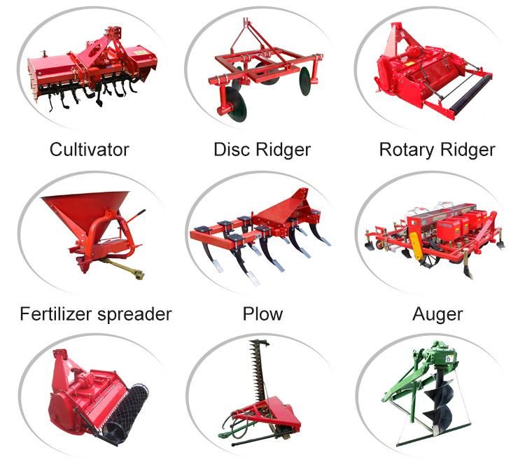 Tractor Mounted 1-30t Farm Trailer Customized Size
