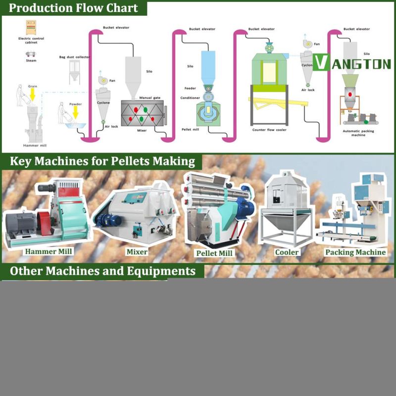 Poultry Livestock Animal Feed Pellet Machine Line