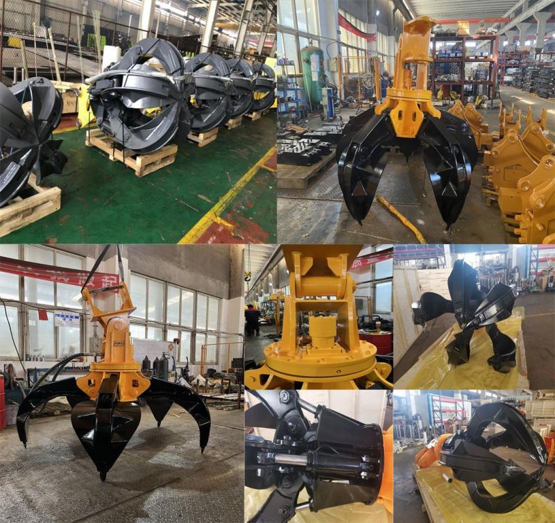 Hot Sale Excavator Grapple Attachments Excavator Sorting Grapple Hydraulic Grabs