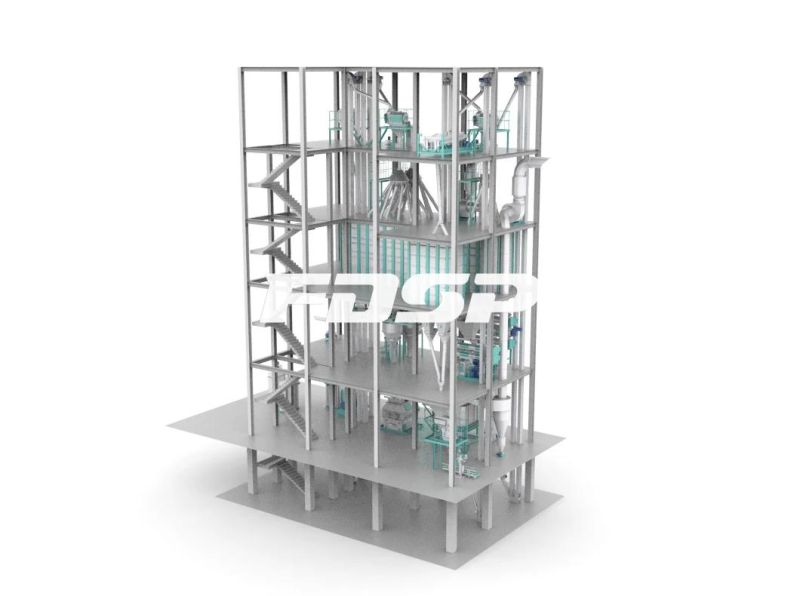 Pig Feed Pellet Production Line with Large Capacity Animal Feed Line Production