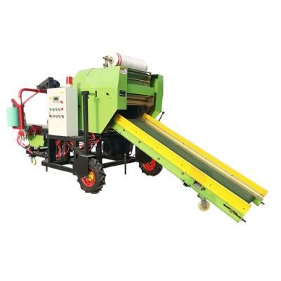 50kg Hot Sale Automatic Corn Silage Round Baler and Wrapper Machine