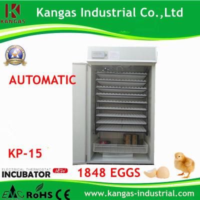 Fully Automatic Temperature Digital Cheap Small Chicken Egg Incubator (KP-15)