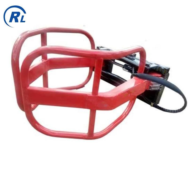 Qingdao Ruilan OEM The Heavy Duty Skid Steer Loader Round Bale Grabber for Sale
