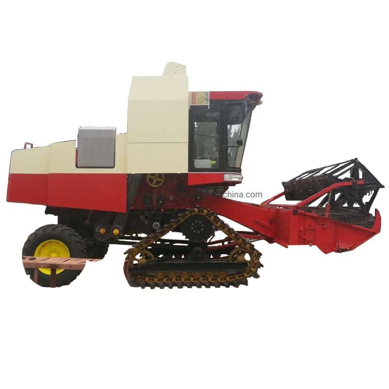 Self Propelled Full-Feed Rubber Track Combine Harvester -4lz-8