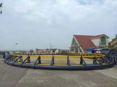 Quality Round Floating HDPE Fish Farming Cages 300m Diameter