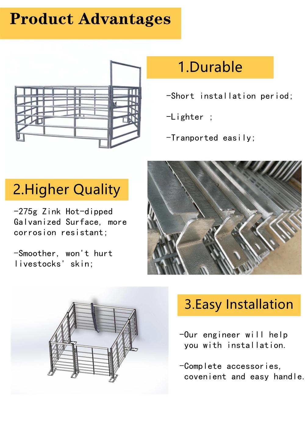 Hot Sale Cow/Cattle/Sheep/Horse Corral Livestock Galvanized Fence