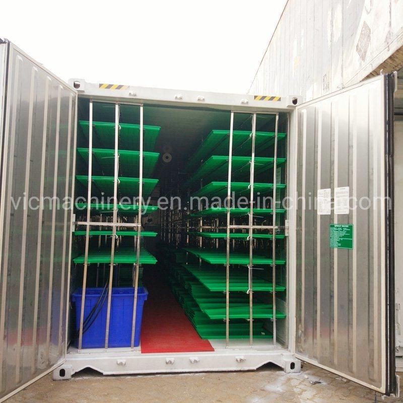 1500kg/d Hydroponic Growing Systems Container With PLC controller