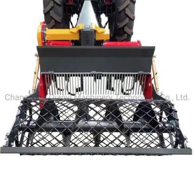 Stone Burier with Roller Height Adjustable and Seeder Box as Option