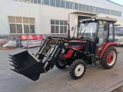 China Factory Supply 40HP Tractor with Bucket Front End Loader