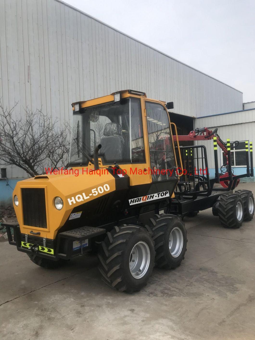 China Forestry Grapple Transport Trailer (HQL-500) with CE Approvel