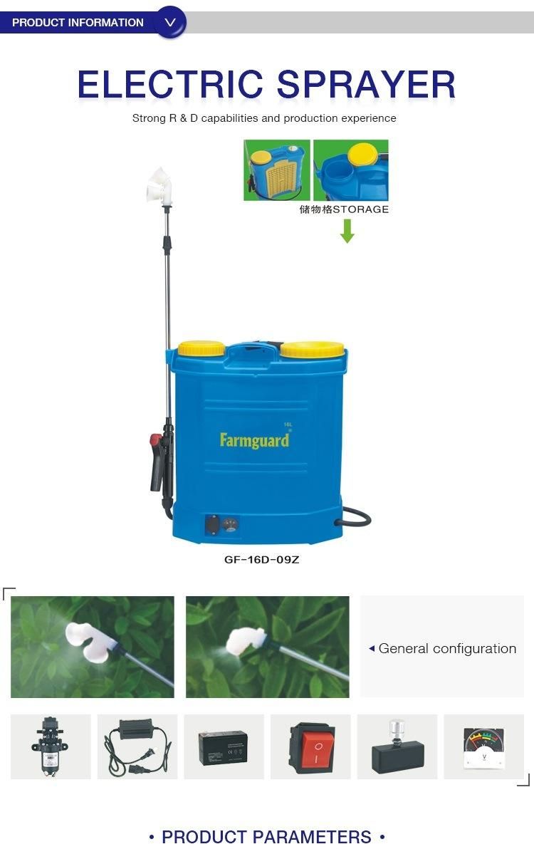 Agriculture Machinery Pump Sprayer Bombas De Fumigacion Battery Powered Sprayer for Farmer