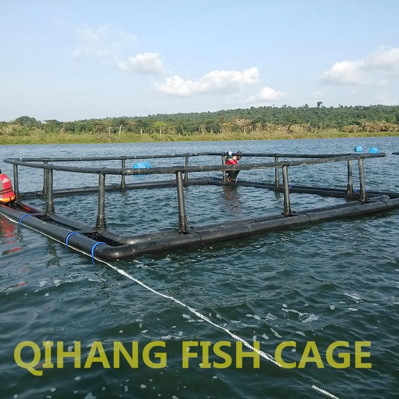 Popular Aquaculture Square Fish Floating Cage with PE Net