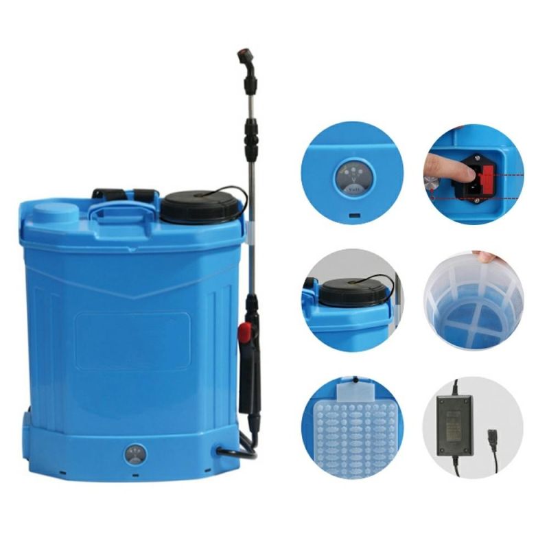 16L Agricultural Farming Tools Voltmeter Pesticide Electric Knapsack Sprayer