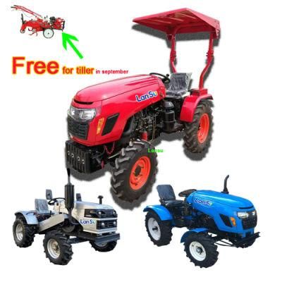 CE China Factory Supply Agricultual 25HP 30HP 40HP 50HP 60HP 70HP 80HP 254 354 4*4 Wheel Drive Mini Farm Tractor China Good Price Hot Sale